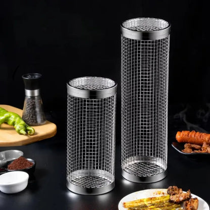 Stainless Steel Barbecue Grill Cage for Easy Smoking - Smarsty