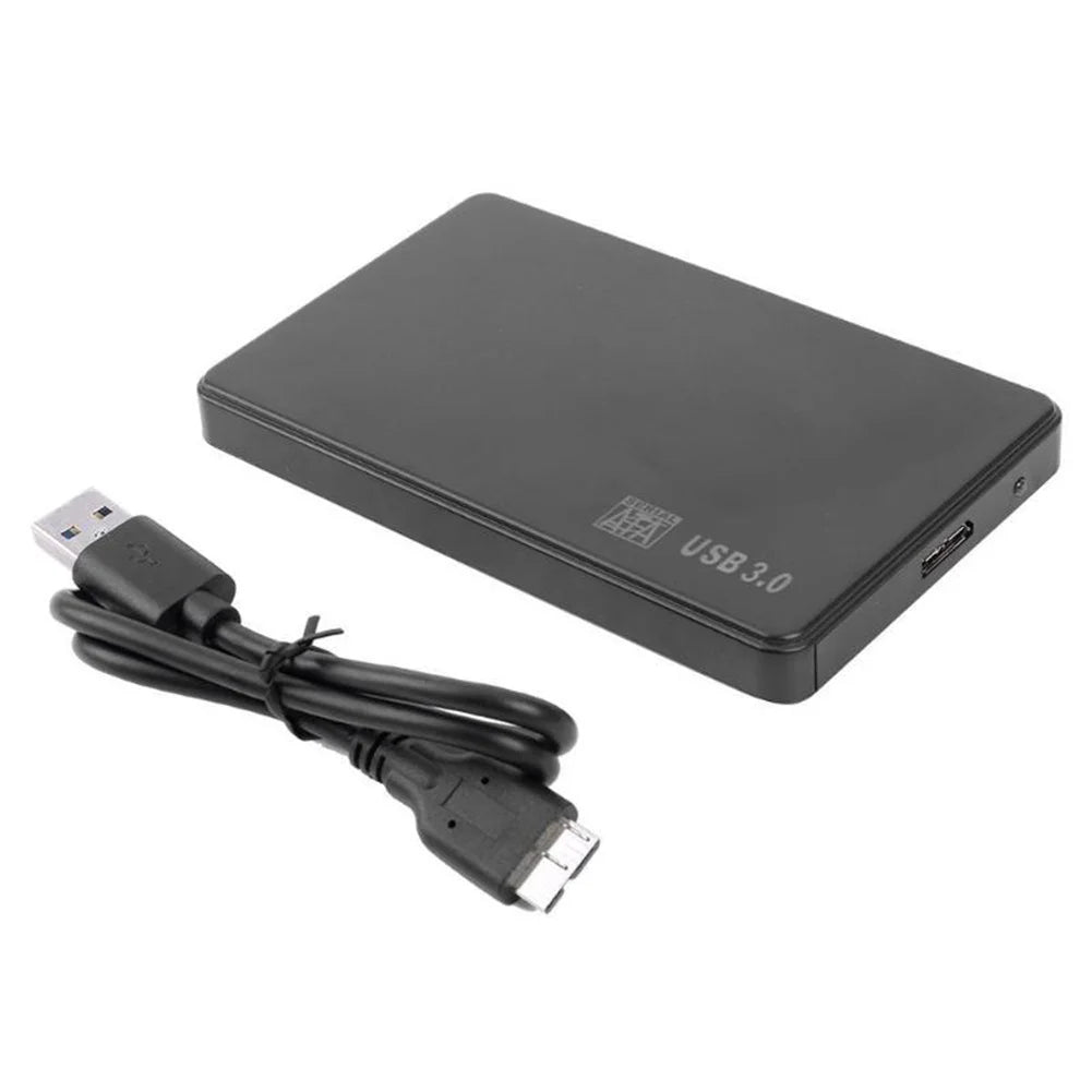 Plastic 3TB USB 2.0/3.0 Hard Disk HD Enclosure Super Speed for Windows Enclosure 2.5 inch SATA SSD HDD Mobile Case