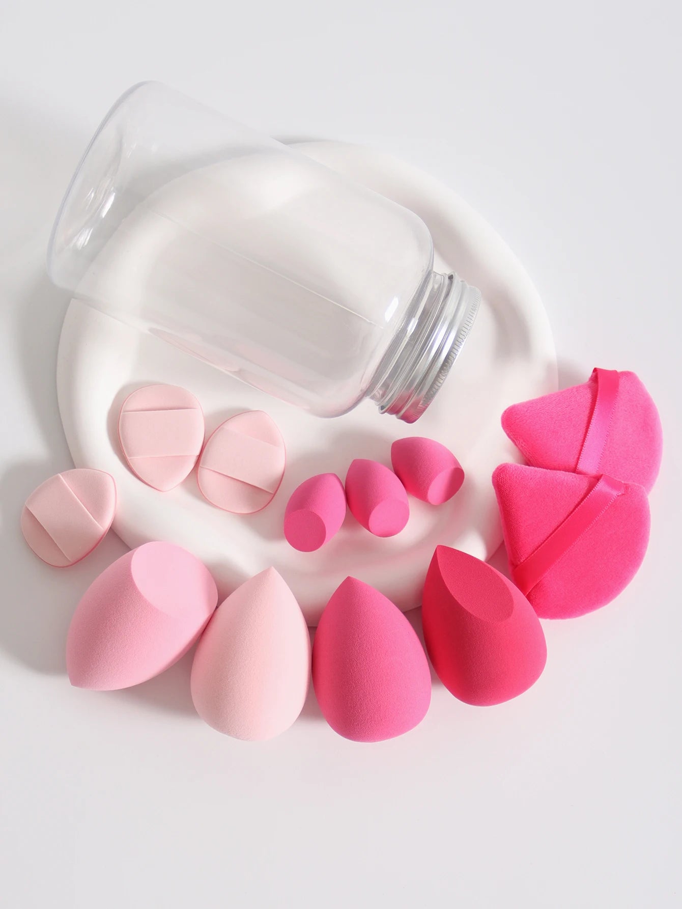 12Pcs Latex-Free Makeup Sponge Set for Flawless Application - Smarsty