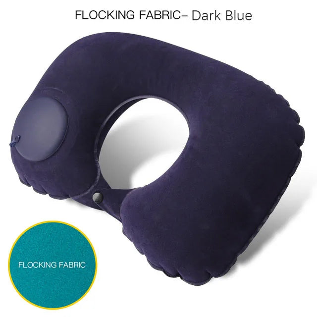 U Shape Inflatable Travel Pillow for Comfort and Support - Smarsty