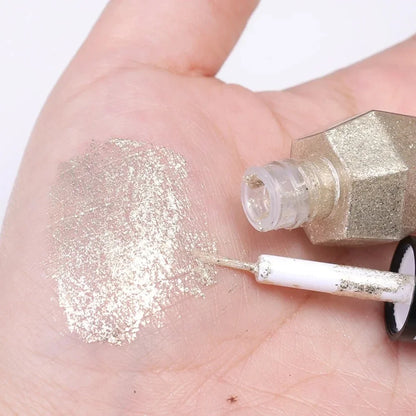 Waterproof Glitter Eyeliner Long Lasting Rose Gold Shine - Smarsty