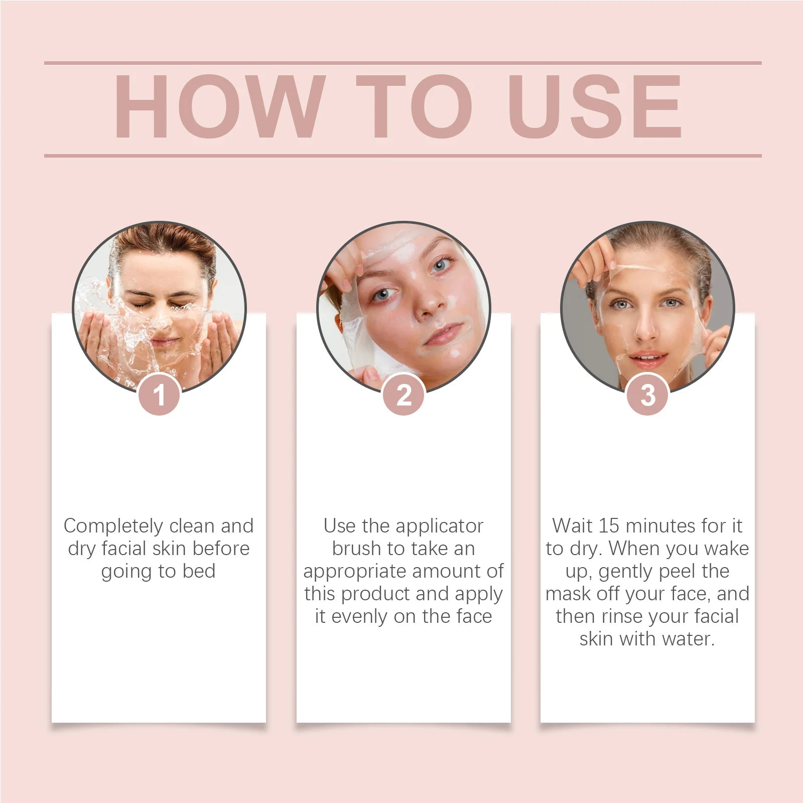 Korean Collagen Overnight Peel Off Facial Mask Set - Smarsty