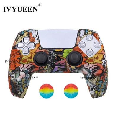 Water Transfer Printing Silicone Case for PS5 Controller - Smarsty