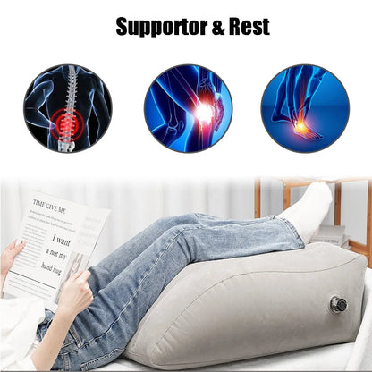 Inflatable Leg Pillow Wedge for Comfortable Travel - Smarsty