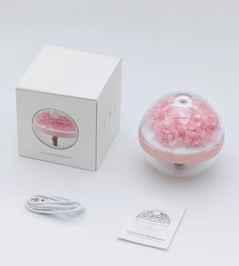 USB Rechargeable 270ML Air Humidifier with LED Light - Smarsty