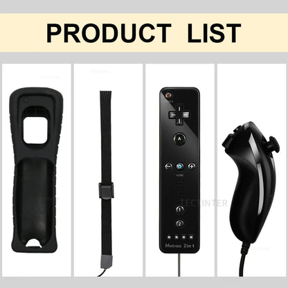 Wireless Nintendo Wii Gamepad Controller with Nunchuck Joypad - Smarsty