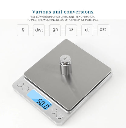 Mini Digital Kitchen Scale with LED Display and Precision Accuracy - Smarsty