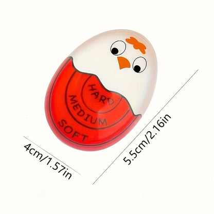 1/2pcs Chick Egg Timer Sensitive Color Change Indicator for Hard Soft Boiled Eggs Cooker Kitchen Gadget for Restaurants Bakeries