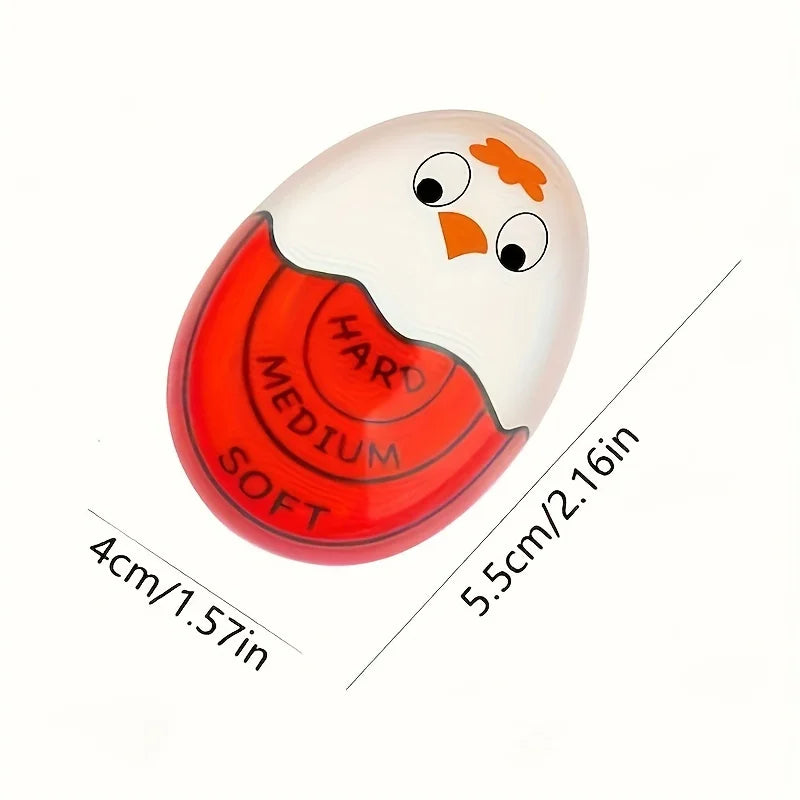 1/2pcs Chick Egg Timer Sensitive Color Change Indicator for Hard Soft Boiled Eggs Cooker Kitchen Gadget for Restaurants Bakeries