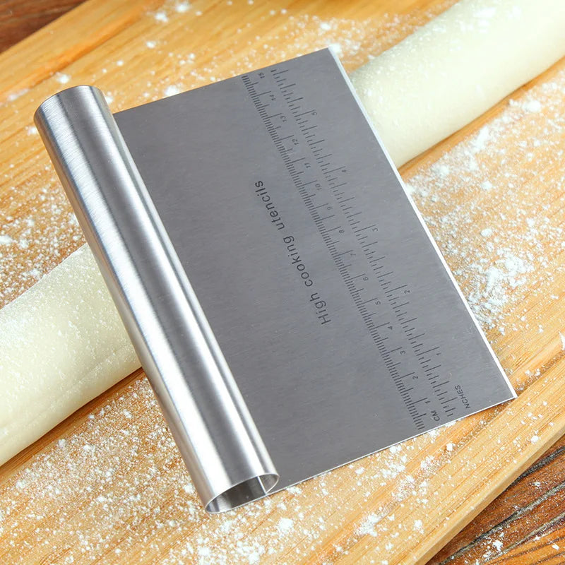 Stainless Steel Dough Scraper with Measuring Scale - Smarsty