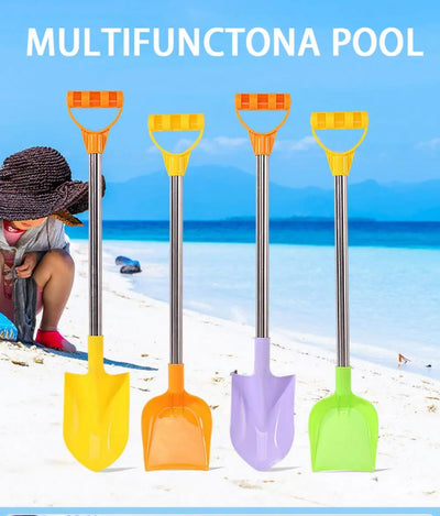 Children Beach Shovel 56cm Stainless Steel Pointed Shovel Toy Sand Snow Thickened Play House Beach Shovel Outdoor Toys Kids Gift by Smarsty