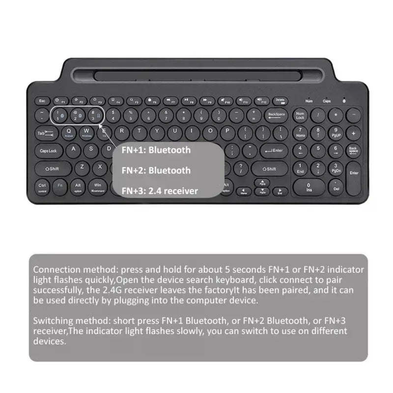 Bluetooth Wireless Mini Keyboard For Windows Tablets