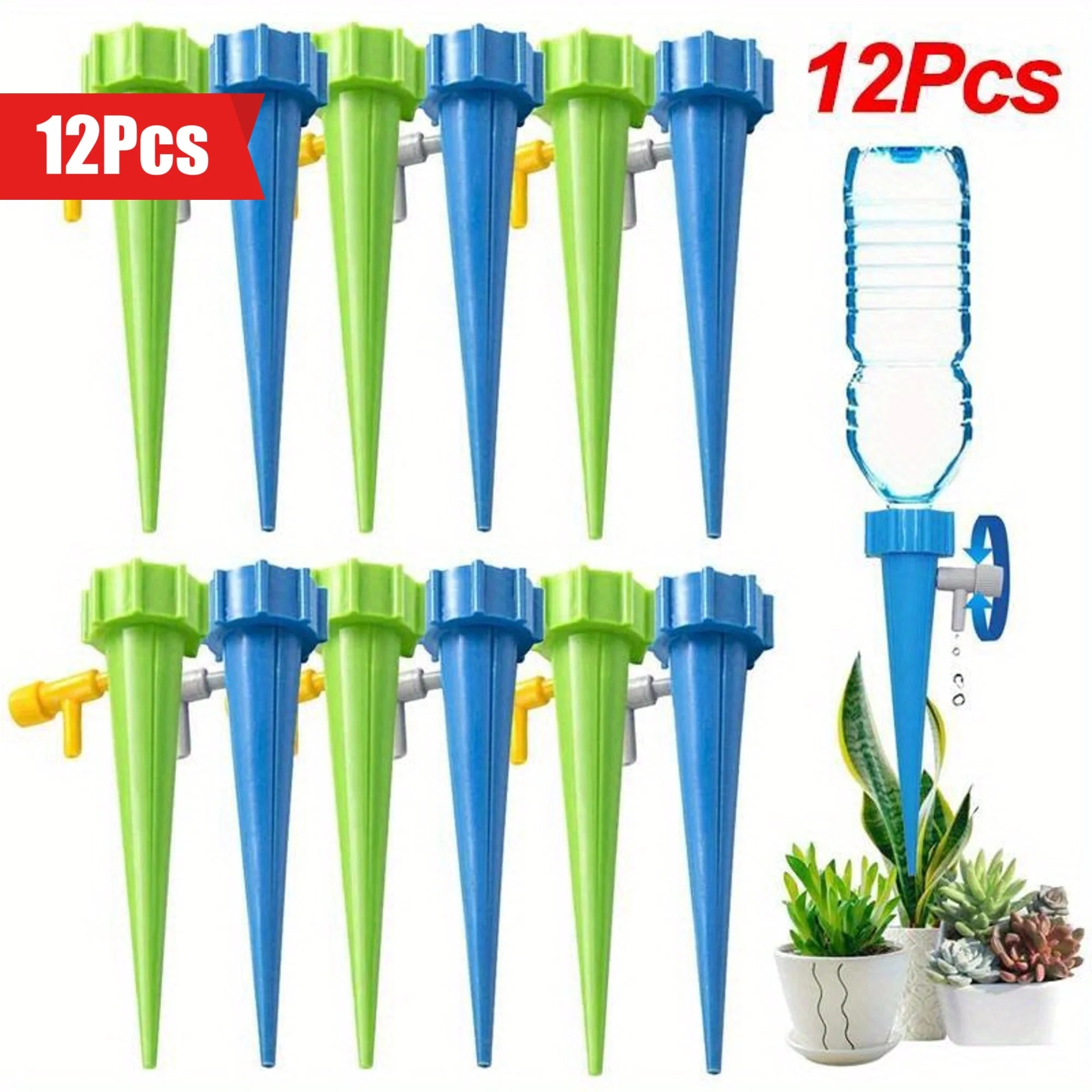 Automatic Drip Irrigation System Self Watering Spike for Flower Plants Greenhouse Garden Adjustable Auto Water Dripper Device