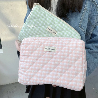 Large Capacity Women's Cosmetic Bags Cases Casual Ladies Small Storage Bag with Zipper Female Travel Clutch Bag Small Handbags - Smarsty