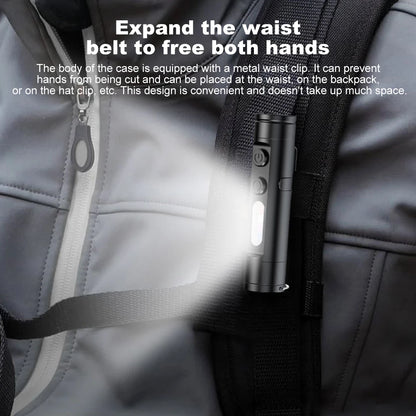 Taclite Mini Flashlight The Ultimate Everyday Micro Tool Emergency Rechargeable LED Magnetic Tactical Flashlight with Hat Clip