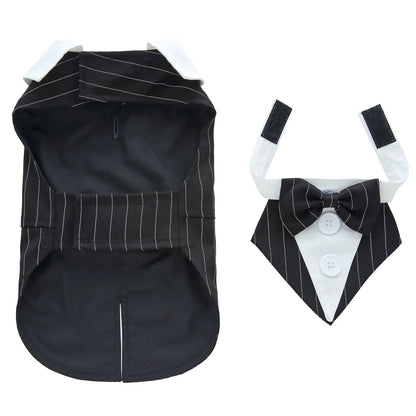 Formal Tuxedo Dog Costume for Weddings and Events - Smarsty