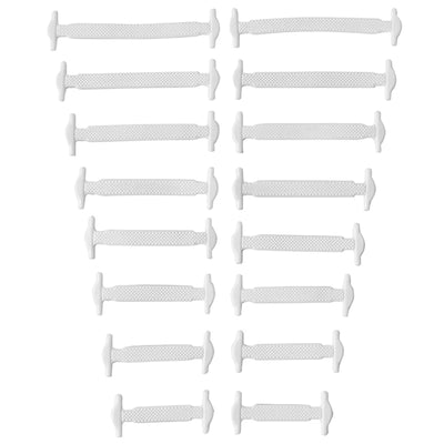 16pcs/lot Silicone Shoelaces No Tie Shoelaces 12 colors Elastic Lace Shoelace Creative Lazy Silicone Laces Rubber Lace - Smarsty