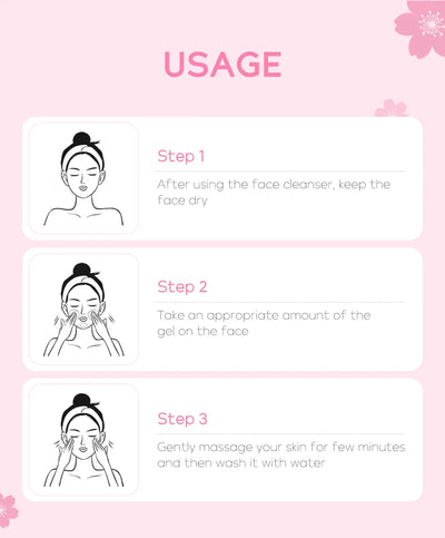 Sakura Deep Cleaning Exfoliating Gel for Radiant Skin - Smarsty
