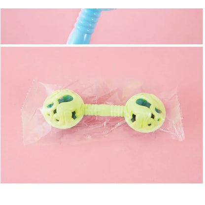 3Pcs Double-Headed Hand Rattle Children's Party Toys To Appease The Baby Small Toy Rattle Toy Baby Shower Hand Holding Bell Gift by Smarsty