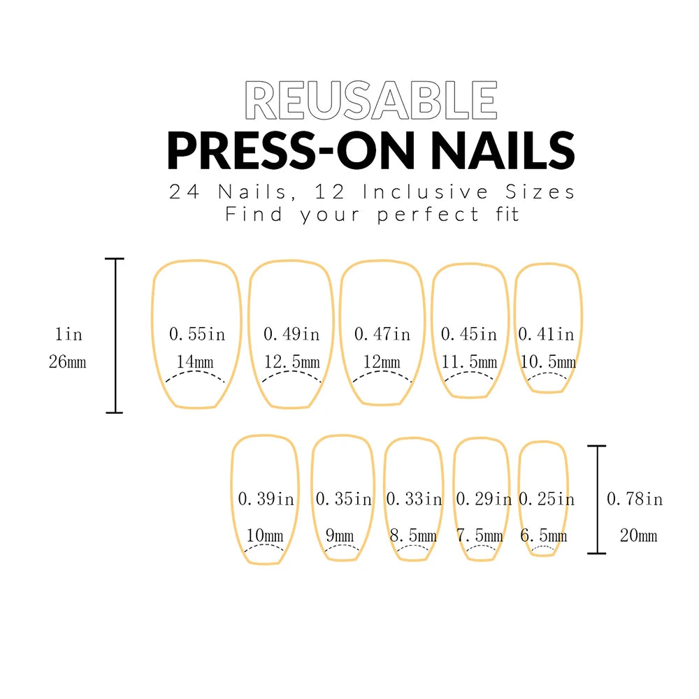 24PCS Pink Gradation Press On Nails for Summer Style - Smarsty