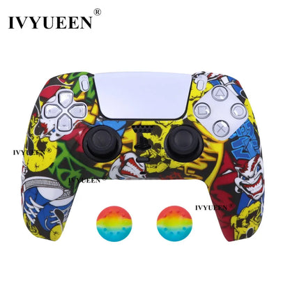 Water Transfer Printing Silicone Case for PS5 Controller - Smarsty