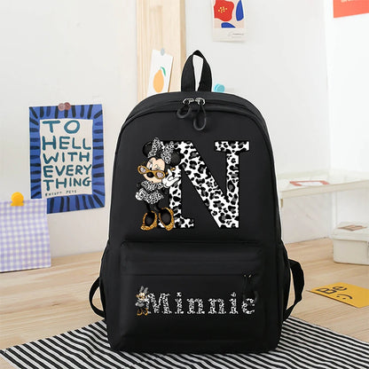 Cartoon Kids Backpack Breathable Canvas School Bag Durable - Smarsty