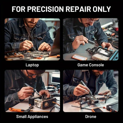 JAKEMY 180In1 Black Precision Cordless Electric Screwdriver Set,Magnetic Bits Multifunction Repair Kit For Laptop/Phone/Glasses