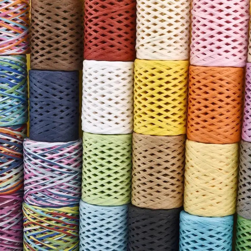 Natural Raffia Straw Yarn for Eco-Friendly Knitting - Smarsty