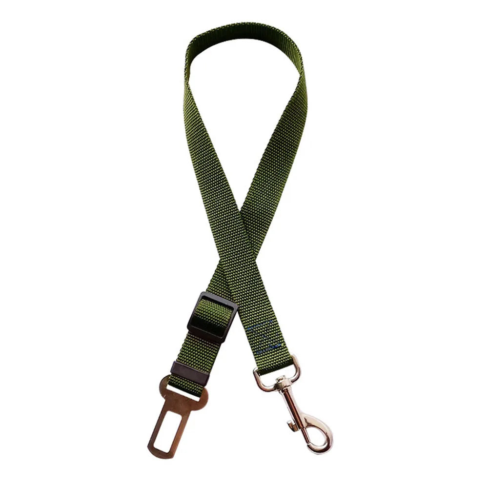 Adjustable Dog Car Seat Belt Harness with Reflective Cushioning - Smarsty