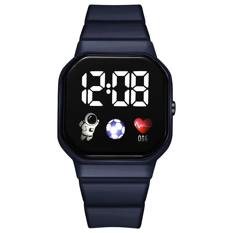 Kids Waterproof Sport Digital Watch with Silicone Strap - Smarsty