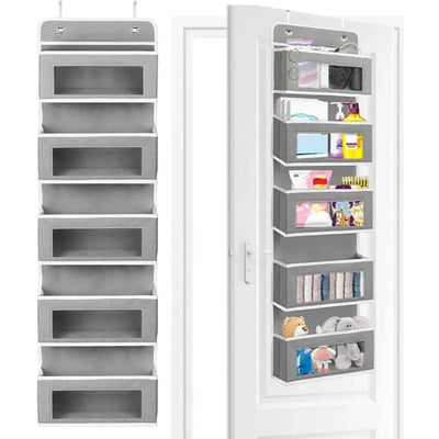 5-Shelf Hanging Storage Organizer - Behind Door, Anti-Tilt, 5 Large Capacity Pockets, Suitable for Bedroom, Bathroom by Smarsty