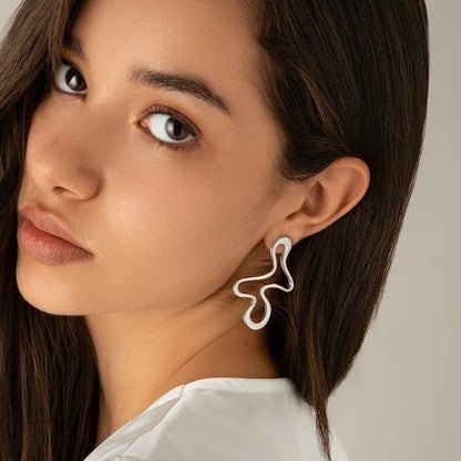 Minimalist Gold Geometric Stud Earrings for Women’s Style - Smarsty