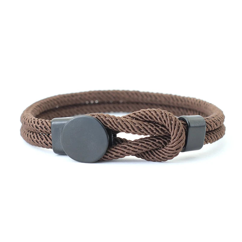 Men's Double Layer Rope Bracelet Gift for Him - Smarsty