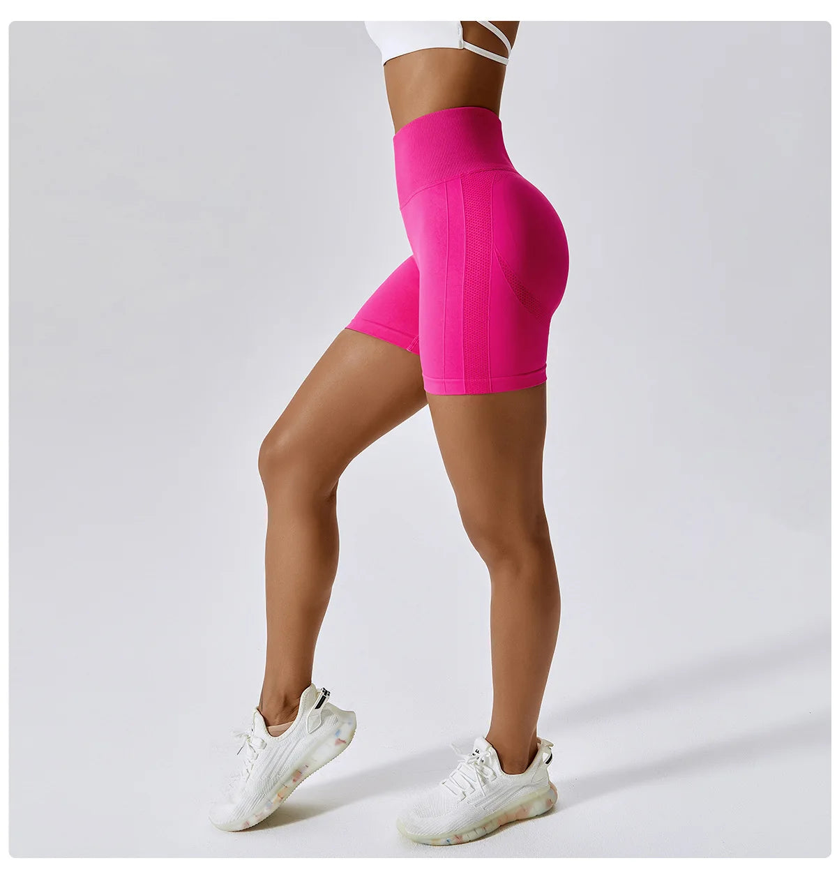 Women Shorts Seamless Sports Shorts For Women Cycling Jogging Fitness High Waist Push Up Gym Shorts Leggings Women Yoga Clothing - Smarsty