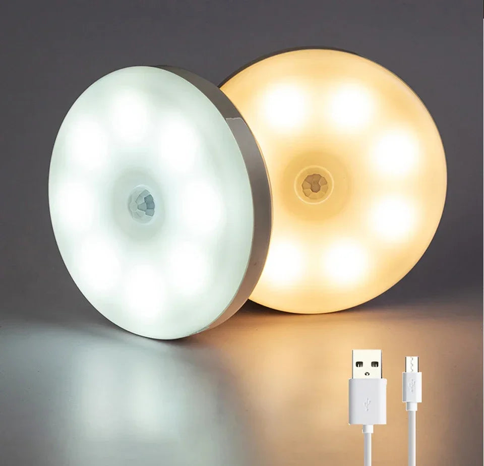 Motion Sensor LED Night Light USB Rechargeable for Cabinets - Smarsty