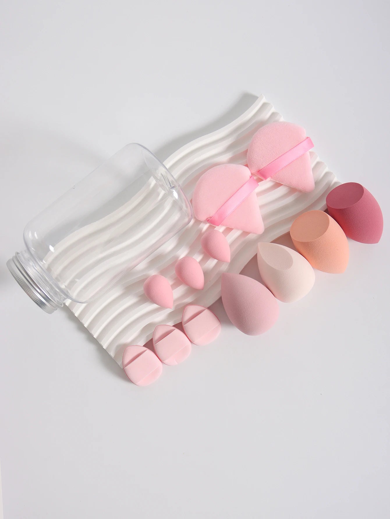 12Pcs Latex-Free Makeup Sponge Set for Flawless Application - Smarsty