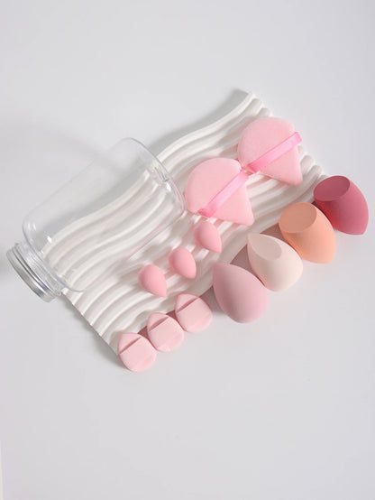 12Pcs Latex-Free Makeup Sponge Set for Flawless Application - Smarsty