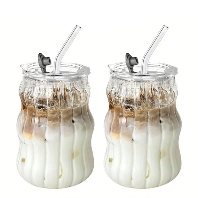 Heat Resistant Glass Tumbler Set for Juices and Coffee - Smarsty
