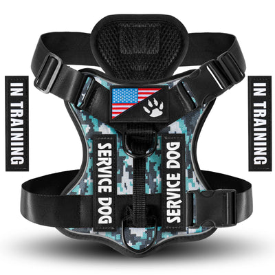 Reflective Service Dog Harness with Adjustable Soft Design - Smarsty