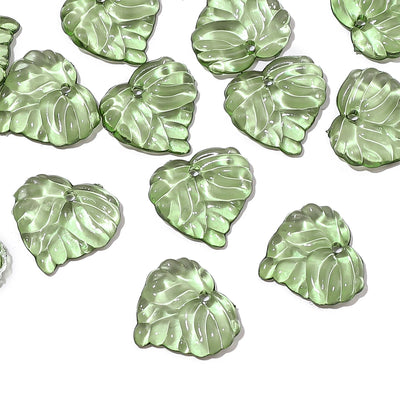 Acrylic Tree Leaf Beads For Handmade DIY Jewelry Set - Smarsty