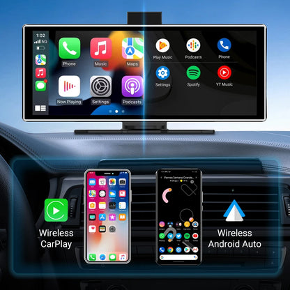 4K Dash Cam IPS Touch Screen With Wireless CarPlay Pro - Smarsty