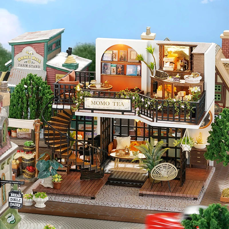 Doll House Handmade 3D Puzzle Making Building Model Kit Production And Assembly Room Toys Wooden Crafts DollHouse Birthday Gifts by Smarsty