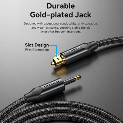 Vention Toslink SPDIF Optical Audio Cable for Amplifiers - Smarsty