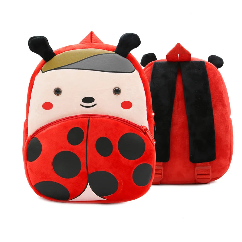 Soft Plush Kids Backpack With Cartoon Animal Design - Smarsty