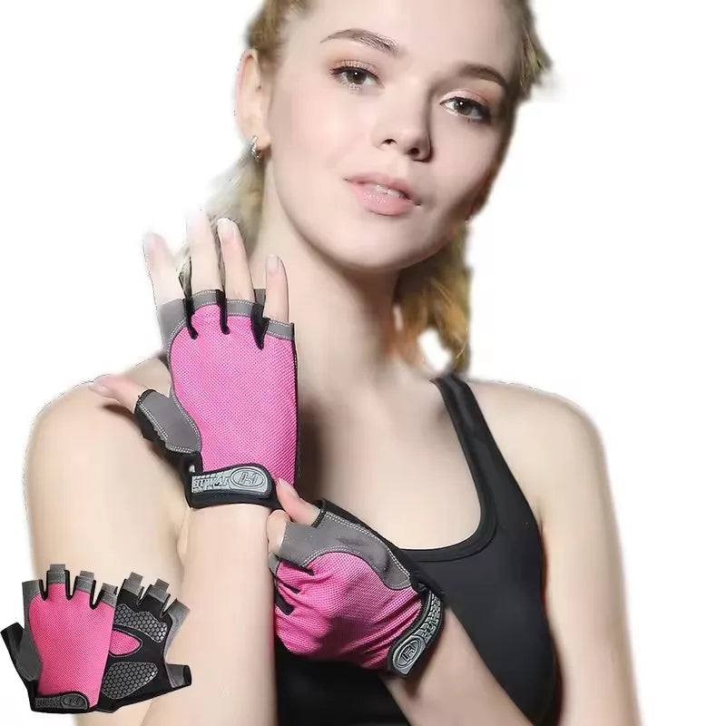 Breathable Anti Slip Half Finger Cycling Gloves for Men and Women - Smarsty