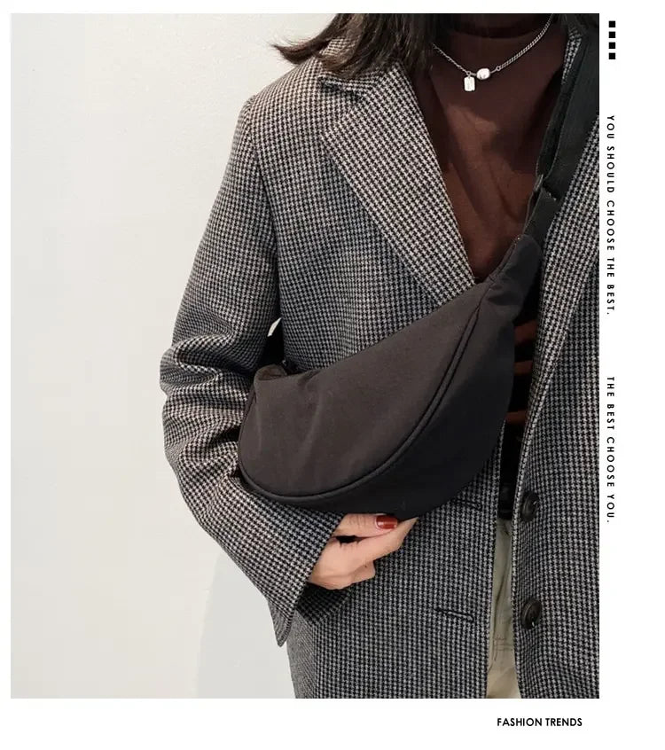 Women Backpack PU Leather Crossbody Bag With Zipper - Smarsty