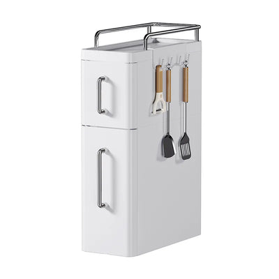 2/3 Layer Kitchen Spice Shelves Pull-Out Spice Organizer Shelf Household Multi-Functional Oil Salt Sauce and Vinegar Storage by Smarsty