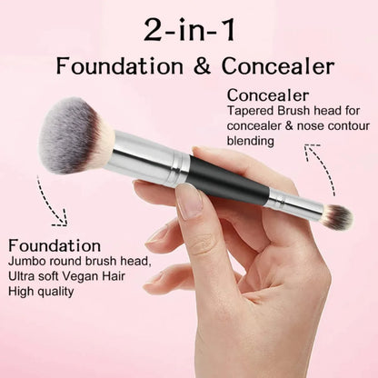 Double Head Professional Makeup Brush Set for Flawless Application - Smarsty