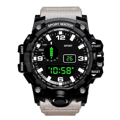 Men's Waterproof Sports Watch with Luminous Display and Alarm - Smarsty