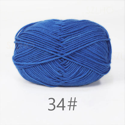 Soft Milk Cotton Yarn for Hand Knitting Projects - Smarsty